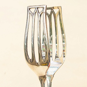 Сервировочные Щипцы для подачи, Металл Silverplate, Англия - вторая половина ХХ века.