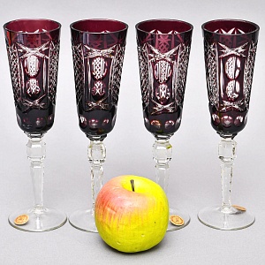 Бокалы для Шампанского - Хрустальные Фужеры серия «Monte Carlo», NACHTMANN Германия, 60 -е годы. 