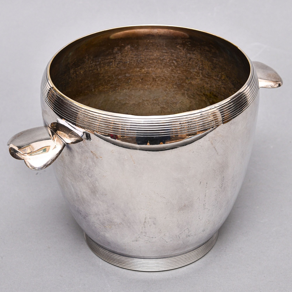 Винтажное Ведёрко для охлаждения шампанского или вина, Silverplate, SHEFFIELD Англия 50 -е годы  ХХ века.