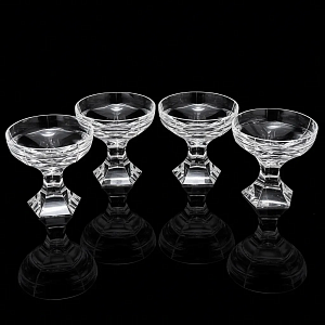 Редкость! Хрустальные Креманки - Фужеры для Шампанского серия «Mercury», BACCARAT, Франция, 80 -гг. 