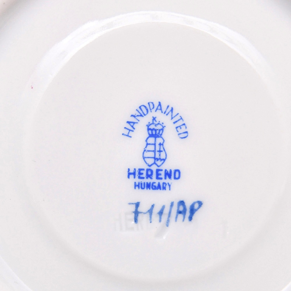 Коллекционная Фарфоровая Кофейная пара «APPONYI PURPUR», HEREND Венгрия.