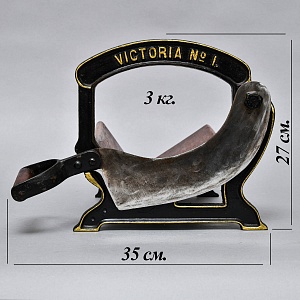 Антикварная Чугунная Ручная Хлеборезка - Слайсер - Нож, VICTORIA N°1 Германия.