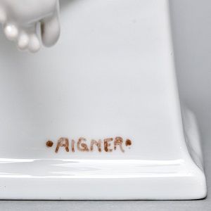 Большая Антикварная Фарфоровая статуэтка «EROS», ROSENTHAL Германия, 1907 - 1911 годы. 