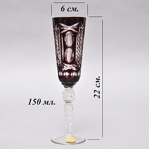 Бокалы для Шампанского - Хрустальные Фужеры серия «Monte Carlo», NACHTMANN Германия, 60 -е годы. 