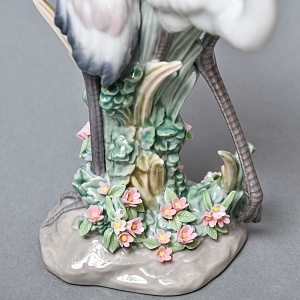 Коллекционная Фарфоровая статуэтка «Птицы. Пара журавлей», Lladro Испания. 