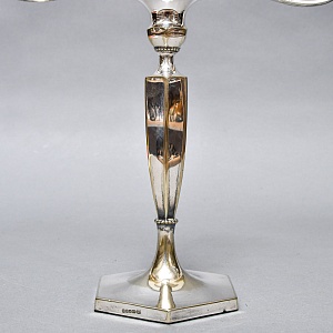 Пара Больших Антикварных Канделябров Подсвечников Silverplated, SHEFFIELD Англия начало ХХ век.