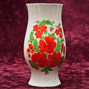 Коллекционная Фарфоровая Ваза «Серп и молот», СССР Бориславский ФЗ, 1974 - 1984 годы.