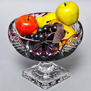 Редкость!!! Роскошная Фруктовница - Хрустальная Ваза на ноге, VAL SAINT LAMBERT, Бельгия -60 гг.