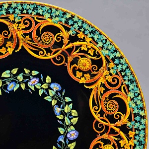 Коллекционная Тарелка - Блюдо «Золотой плющ» Фарфор, VERSACE, Rosenthal Германия -1997 год. 