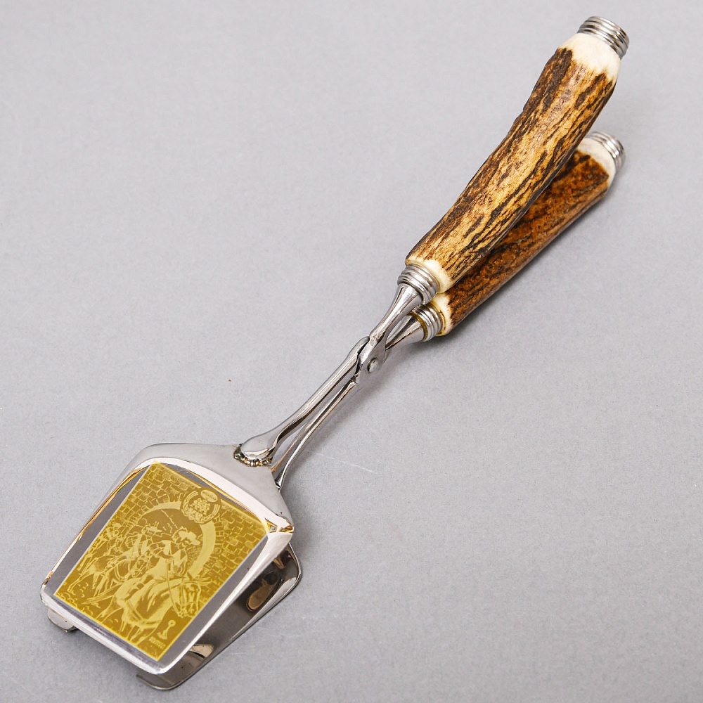 Щипцы для гриля серия «Охота» в деревянной коробке, Германия, Wickuler Solingen, 80 -е годы ХХ века.