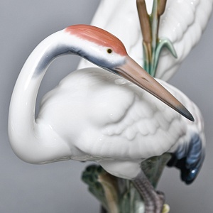 Коллекционная Фарфоровая статуэтка «Птицы. Пара журавлей», Lladro Испания. 