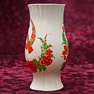 Коллекционная Фарфоровая Ваза «Серп и молот», СССР Бориславский ФЗ, 1974 - 1984 годы.