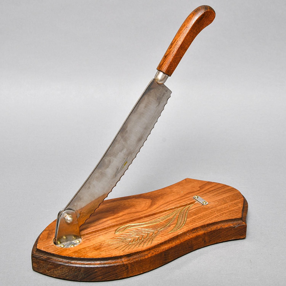 Винтажная Ручная Хлеборезка - Нож, сталь R.S.THIERS INOX, Франция 70 -е годы ХХ века..