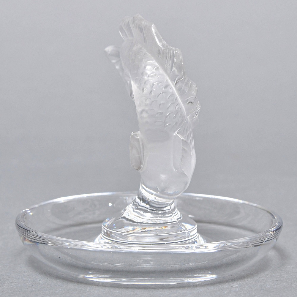 Хрустальная Подставка «РЫБКА» для колец и украшений в стиле Арт Нуво, Laligue Франция.