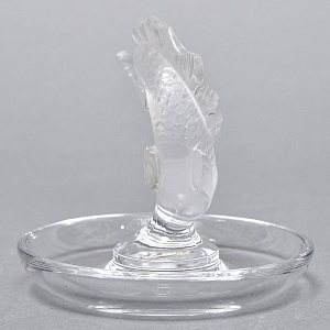 Хрустальная Подставка «РЫБКА» для колец и украшений в стиле Арт Нуво, Laligue Франция.