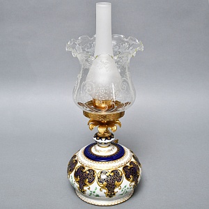 Настольная Электрическая  Лампа - Светильник, фарфор Giulia Mangani Италия, середина ХХ века. 