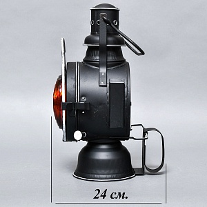 Редкость! Большой Железнодорожный Керосиновый Сигнальный Фонарь, Германия -1974 год.