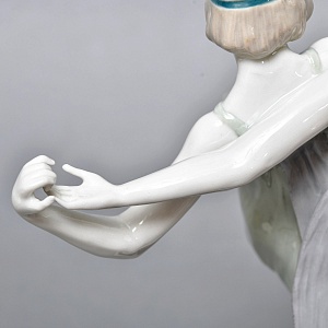 Антикварная Фарфоровая статуэтка «Танцующие девушки», Karl Ens Германия, первая половина ХХ века. 