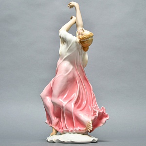 Редкость!!! Большая Фарфоровая Статуэтка «Айседора Дункан», Карл Энс / Karl Ens,  Германия, 30-е гг.