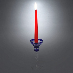 Элегантный Хрустальный Подсвечник на одну свечу, JOSKA BODENMAIS Германия, конец 60-х гг. 