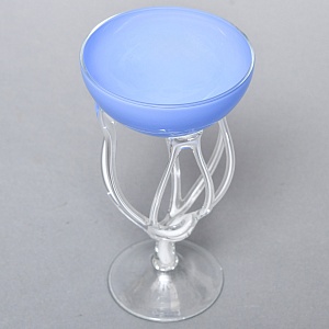 Авторские Стеклянные Фужеры для шампанского - Креманки, Италия вторая половина ХХ века.