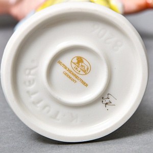 Авторская Фарфоровая Статуэтка «Шут с Совой и Зеркалом», Hutschenreuther Германия.