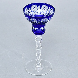 Элегантный Хрустальный Подсвечник на одну свечу, JOSKA BODENMAIS Германия, конец 60-х гг. 