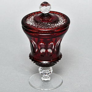 «Рубиновый Хрусталь» - Орешница - Ваза - Конфетница - Доза, DOROTHEENHUTTE Германия.