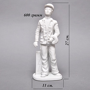 Коллекционная Фарфоровая статуэтка «Электрик», GRAFENTHAL Германия, 1985 - 1990 годы. 