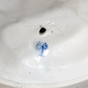 Большая! Коллекционная Фарфоровая статуэтка «Крестьянка с серпом и колосьями», Karl Ens Германия.