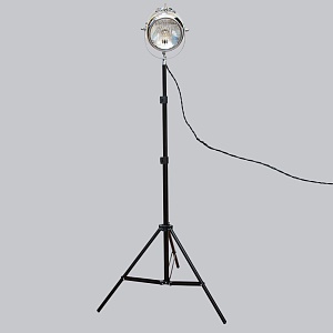 Дизайнерская Электрическая Лампа - Торшер - Светильник «Фара Мотоцикла ИЖ - СССР».