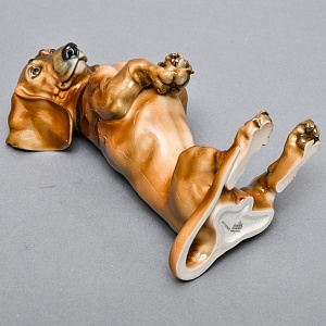 Антикварная Фарфоровая статуэтка «Собака. ТАКСА», ROSENTHAL Германия, 20-е годы ХХ века.