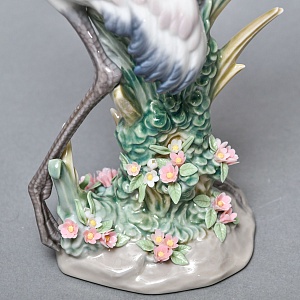 Коллекционная Фарфоровая статуэтка «Птицы. Пара журавлей», Lladro Испания. 