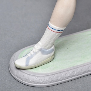 Парные Фарфоровые статуэтки «Теннисистка и Теннисист», Lladro Испания, 1982 - 1987 годы. 