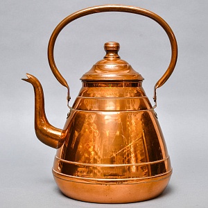 Большой Винтажный Медный Чайник на 6,5 литров, MECAP Бельгия середина ХХ века!