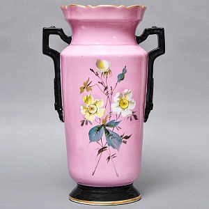 Редкость! Антикварные Парные Фарфоровые Вазы «Мгновения детства», Франция, конец XIX века. 