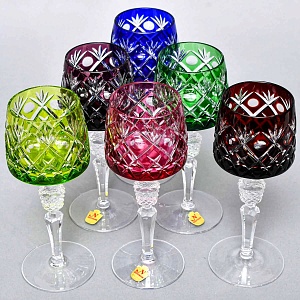 Набор Бокалы для вина 6 -ть штук серия «BRISTOL» Хрусталь, NACHTMANN Германия, 70 -е годы ХХ века.