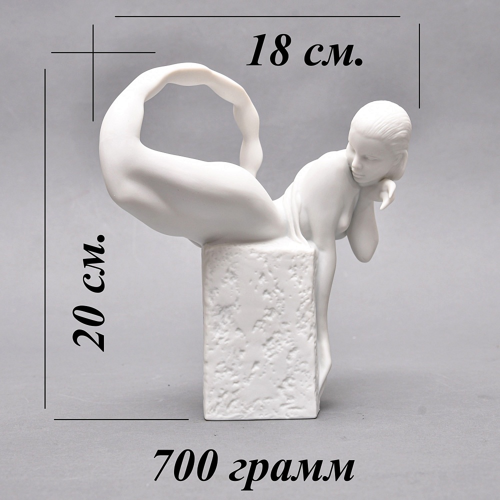 Коллекционная Фарфоровая статуэтка «Знаки Зодиака. Девушка - СКОРПИОН», Royal Copenhagen Дания.