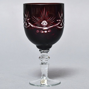 Набор Графин и Рюмки «Рубиновый Хрусталь», Tirgu-Mures Германия, 50 -е годы ХХ века.