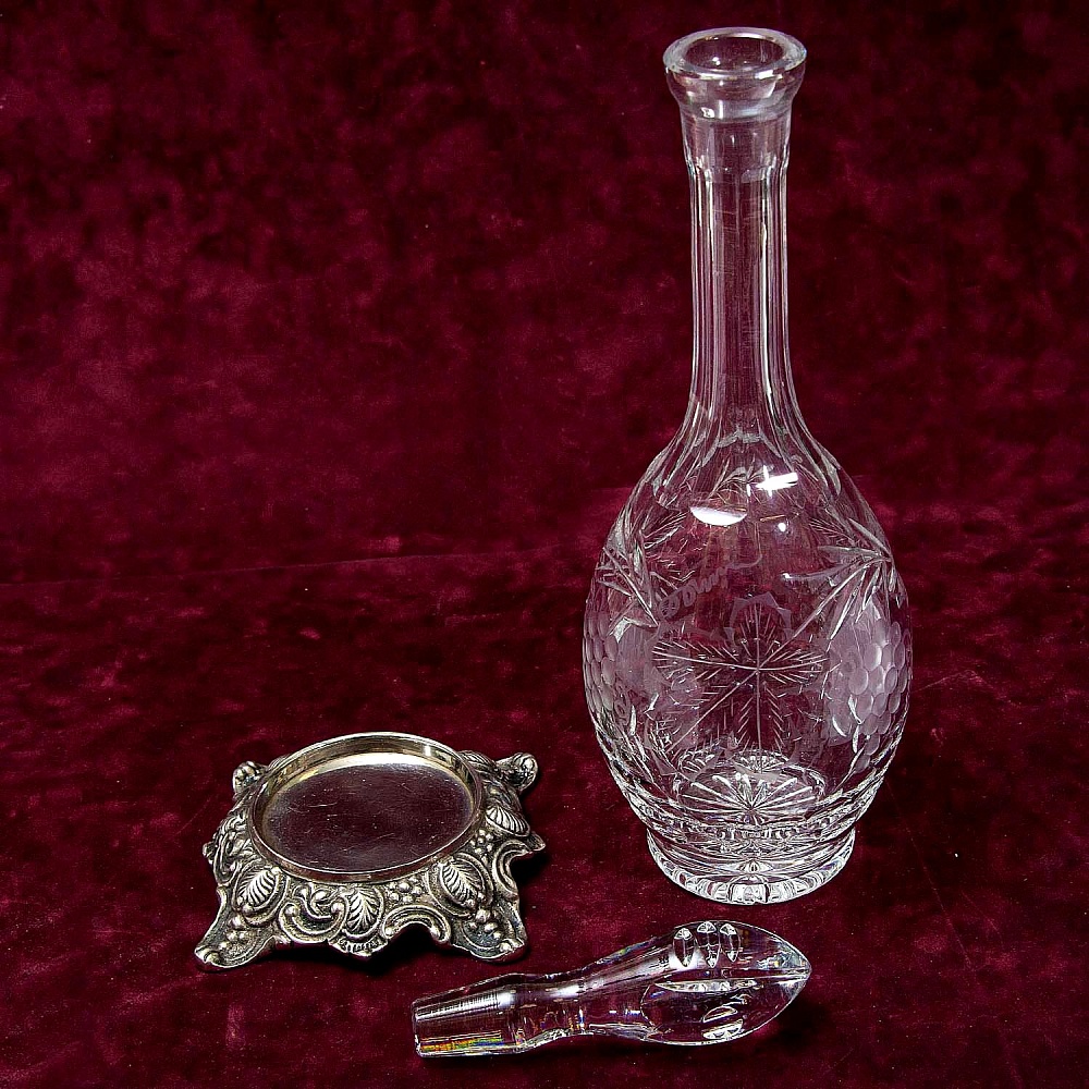 Редкость!!! Хрустальный Графин - Штоф «Виноград», Spiegelau Crystal Германия, 60 -е годы ХХ века.