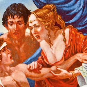 Коллекционная тарелка «Кентерберийские истории. Рассказ рыцаря», Фарфор The Longton Crown Англия.