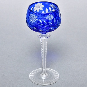 РЕДКОСТЬ! Антикварный Хрустальный Бокал для вина, JOSEPHINENHUTTE, Германия, 20 гг. 