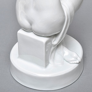 РЕДКОСТЬ! Большая Фарфоровая статуэтка «Обнаженная купальщица», Herend Венгрия.