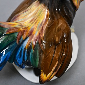 Коллекционная Фарфоровая статуэтка «Бойцовый Петух», ROSENTHAL Германия, середина ХХ века. 