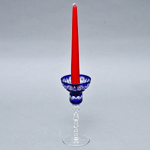 Элегантный Хрустальный Подсвечник на одну свечу, JOSKA BODENMAIS Германия, конец 60-х гг. 