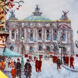  Коллекционная Тарелка «Париж - ГРАНД ОПЕРА» Фарфор, Лимож, Limoges, Франция.