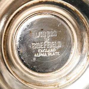 Металлическая Баночка - Емкость для сахарной пудры, Sheffield, Англия 50 гг.