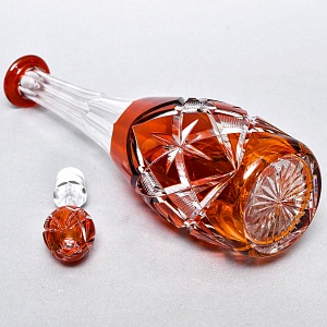 Редкость! Хрустальный Графин - Штоф VAL SAINT LAMBERT Бельгия, конец 50-х гг.