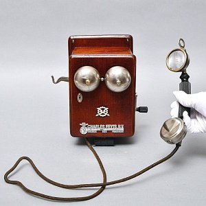 Антикварный Настенный Телефонный аппарат - Телефон «CHARLES FEVTS N.V.», Бельгия -1915 год. 