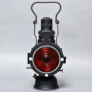 Редкость! Большой Железнодорожный Керосиновый Сигнальный Фонарь, Германия -1974 год.